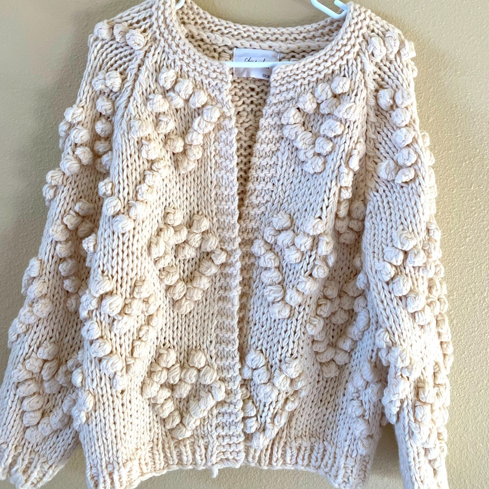 Chicwish Knit Your Love Cardigan in Ivory